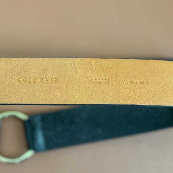 NWT Cole Haan Women’s Leather Belt Black - Picture 4 of 4